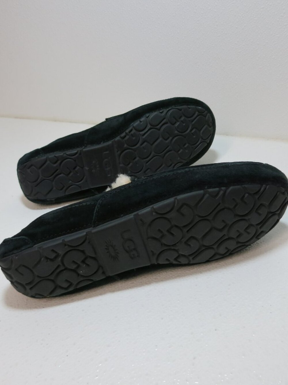 UGG Ascot Comfort Suede Wool Lined Slippers Men's House Shoes Footwear Sz 10 - Picture 3 of 7